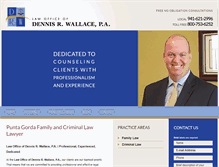 Tablet Screenshot of denniswallacelaw.com
